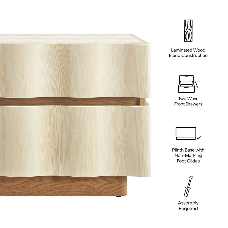 Isola 2 Drawer Nightstand by Modway by HouseOfZazla