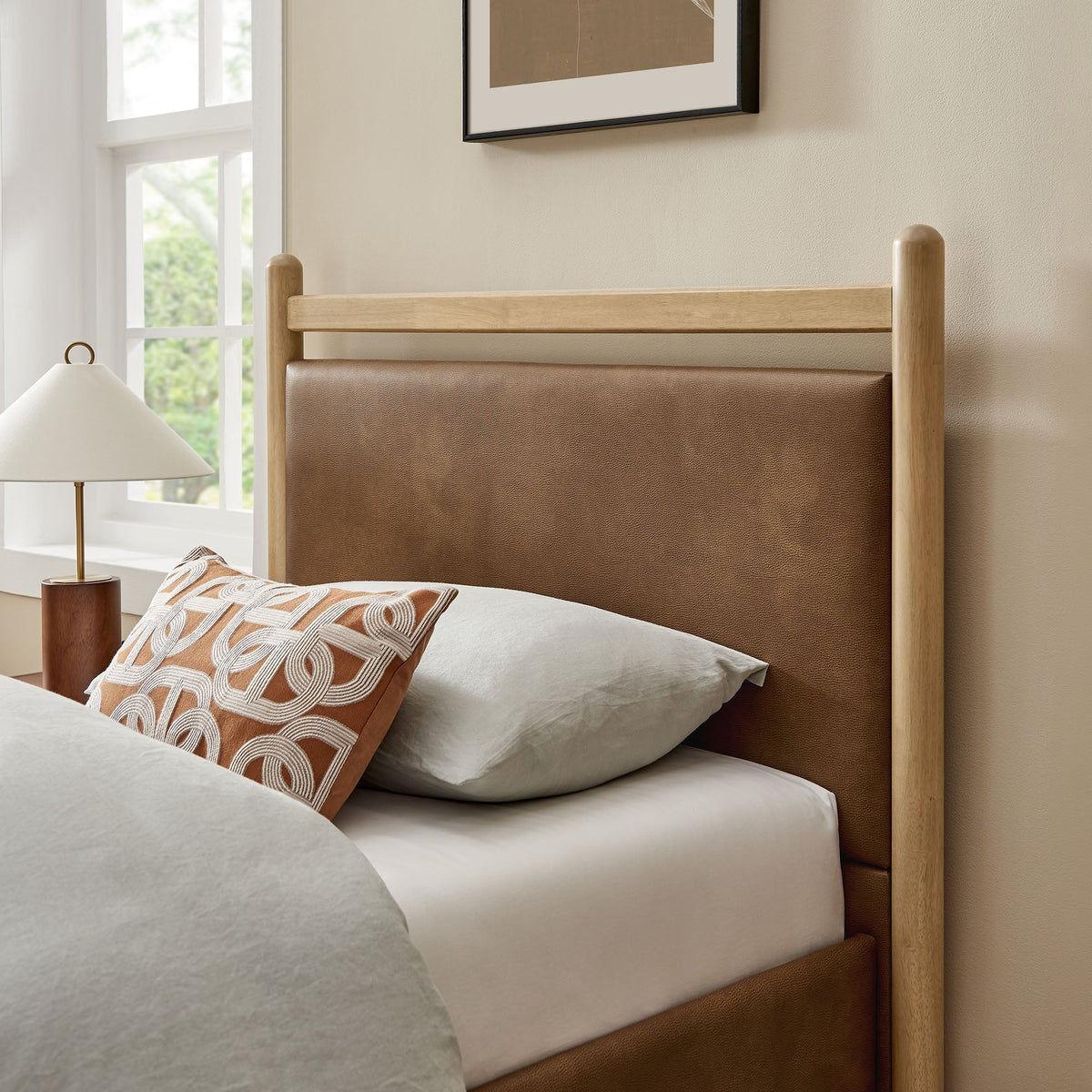 Ginny Vegan Leather Platform Bed Frame by Modway, photo 10 of 44