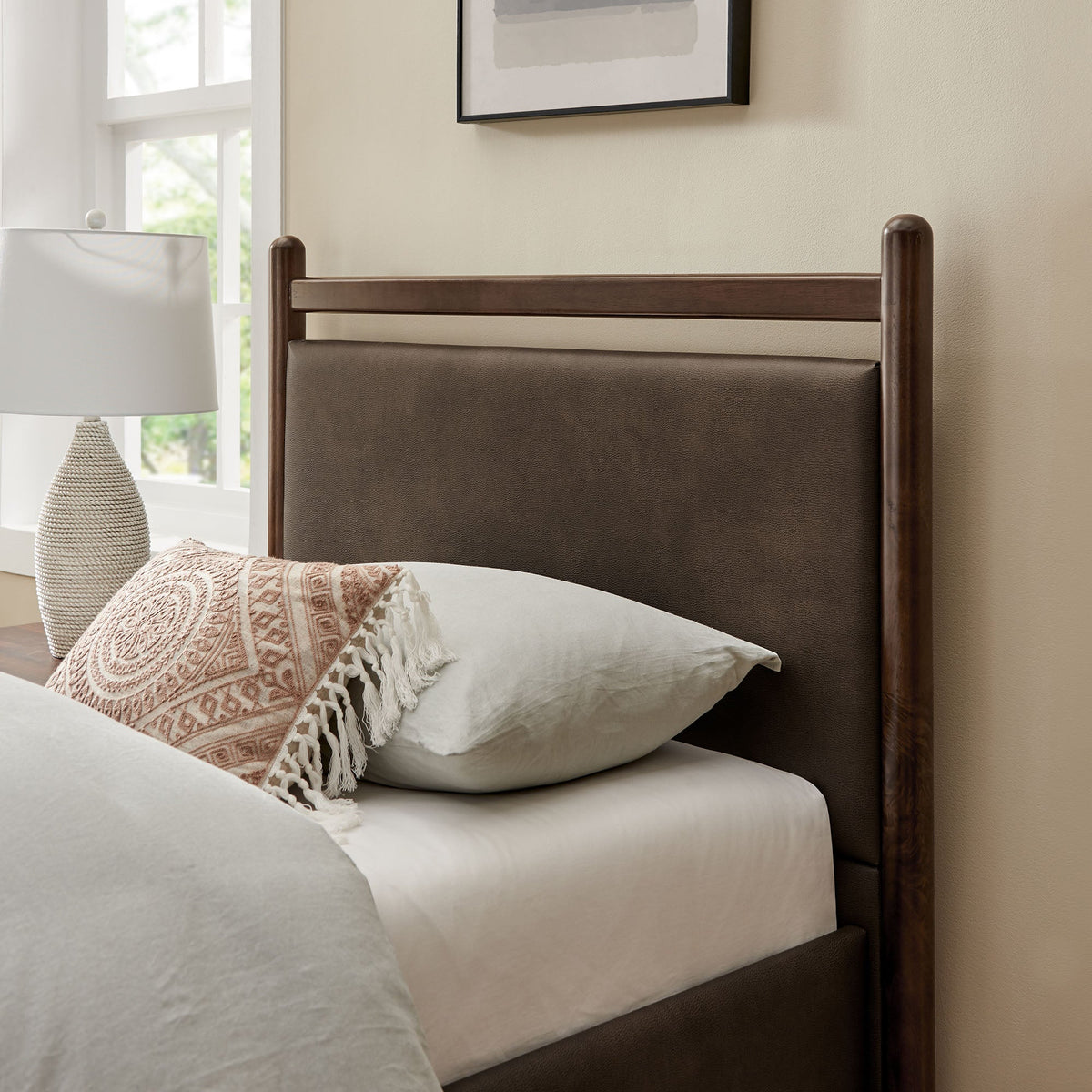 Ginny Vegan Leather Platform Bed Frame by Modway, photo 20 of 44