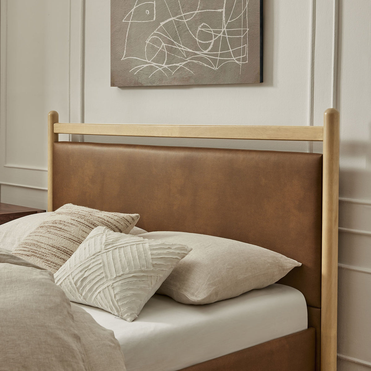 Ginny Vegan Leather Platform Bed Frame by Modway, photo 30 of 44