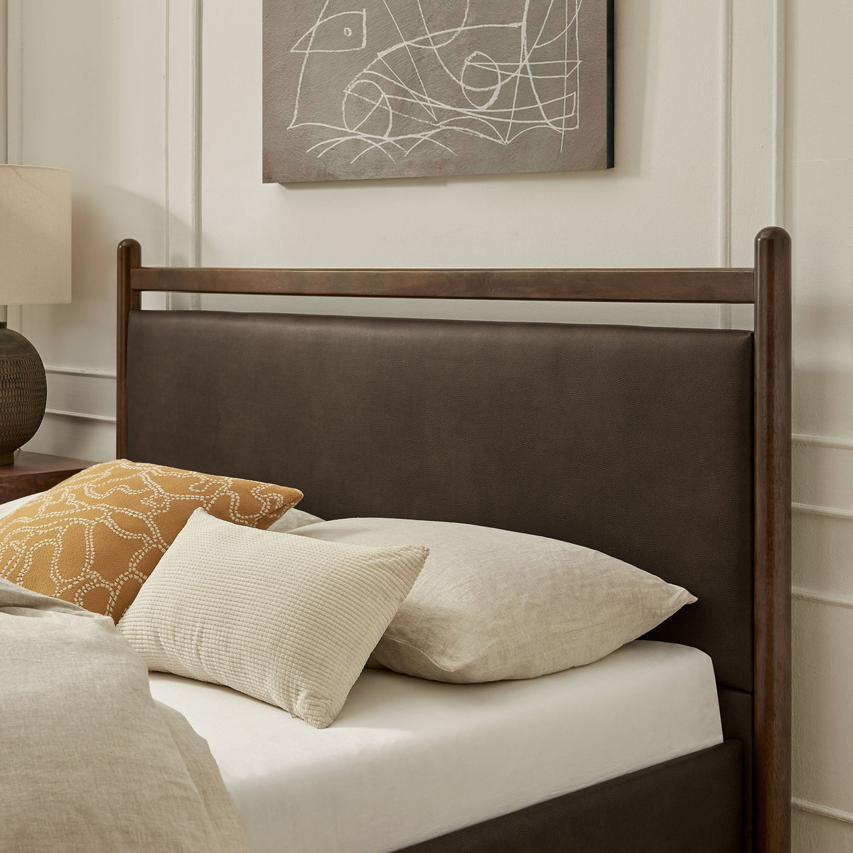 Ginny Vegan Leather Platform Bed Frame by Modway, photo 40 of 44