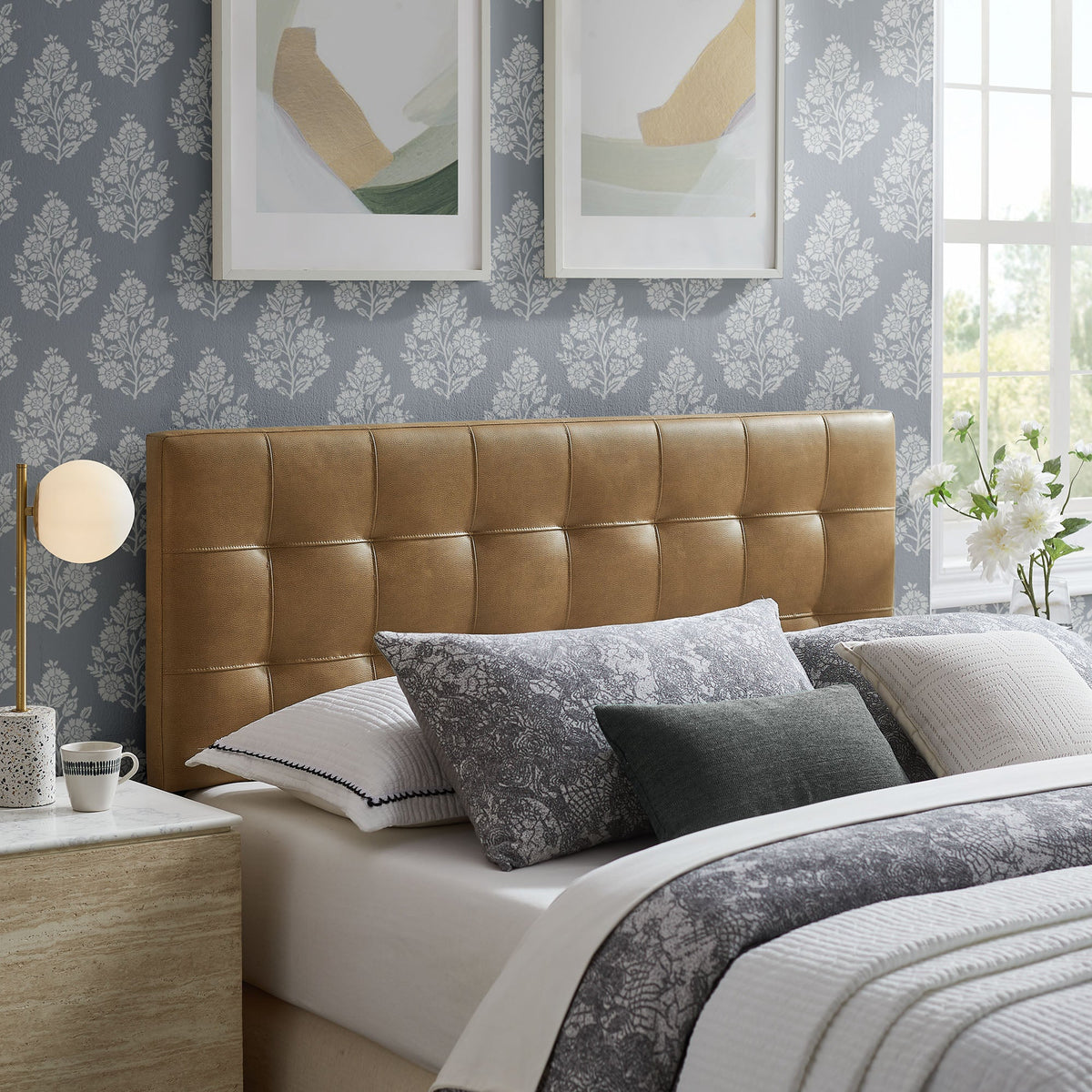 Lily Vegan Leather Headboard by Modway, photo 31 of 43
