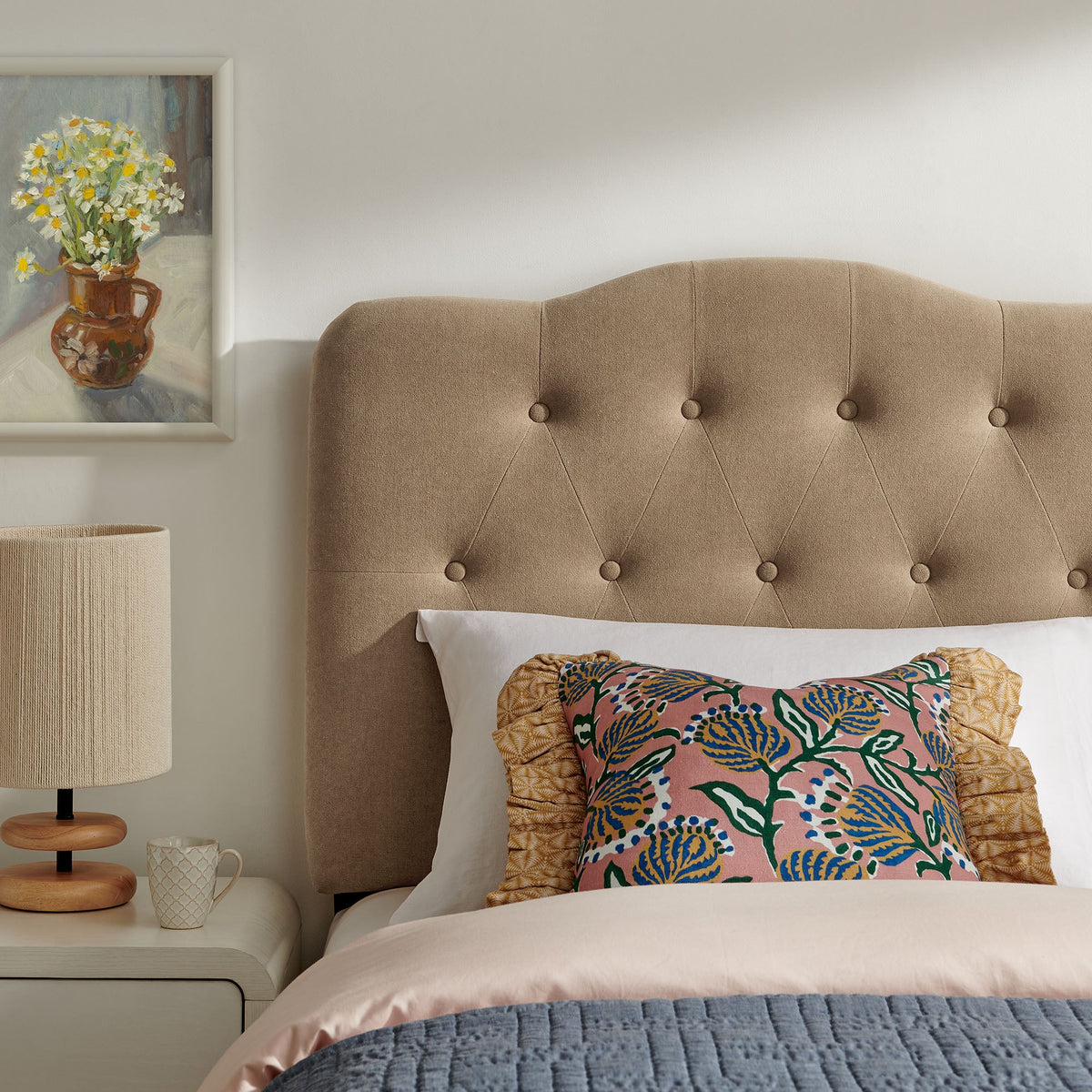 Annabel Premium Linen Blend Headboard by Modway, photo 8 of 55