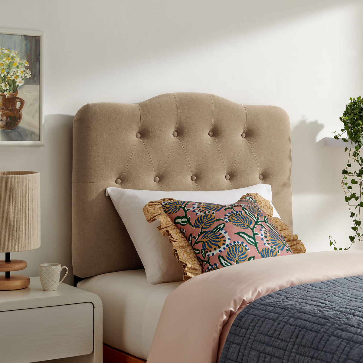 Annabel Premium Linen Blend Headboard by Modway, photo 7 of 55