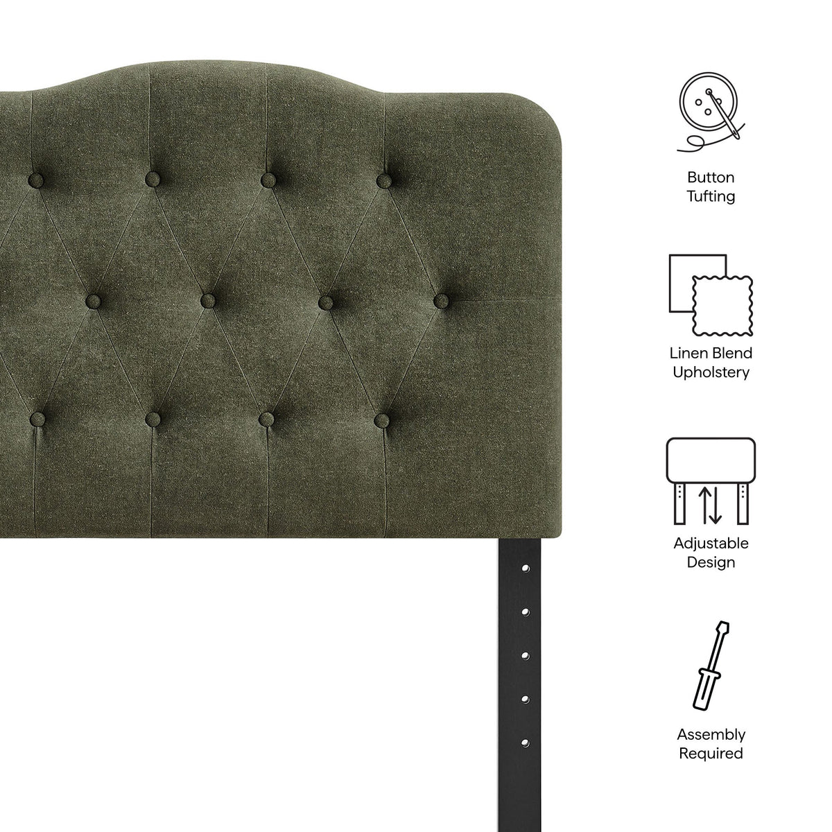 Annabel Premium Linen Blend Headboard by Modway, photo 35 of 55