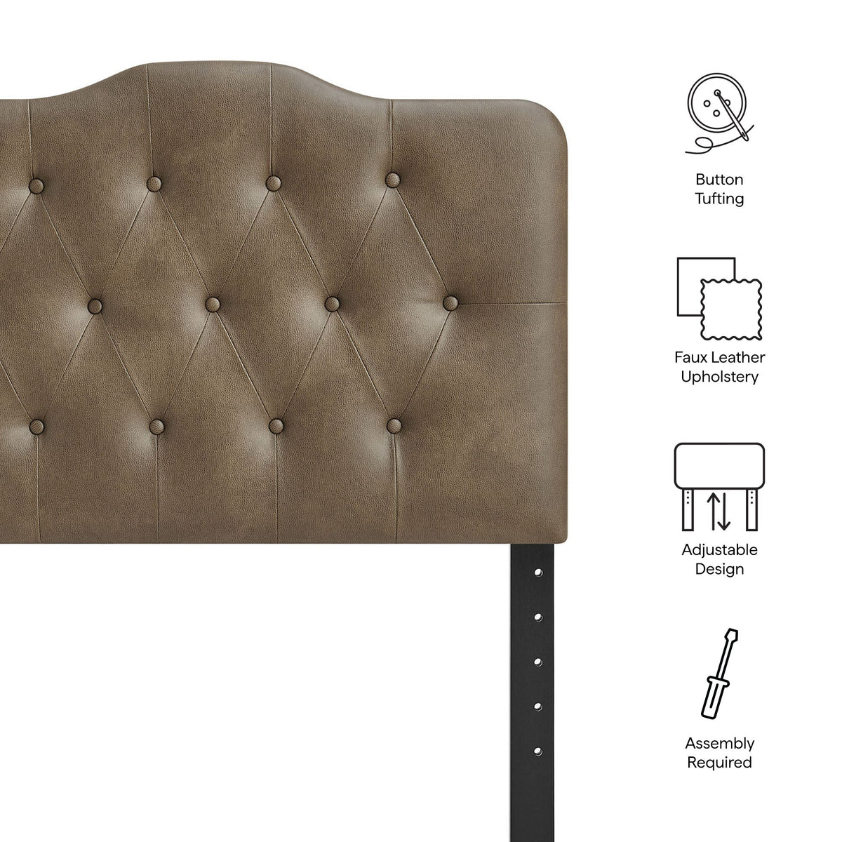 Annabel Faux Leather Headboard by Modway, photo 2 of 32
