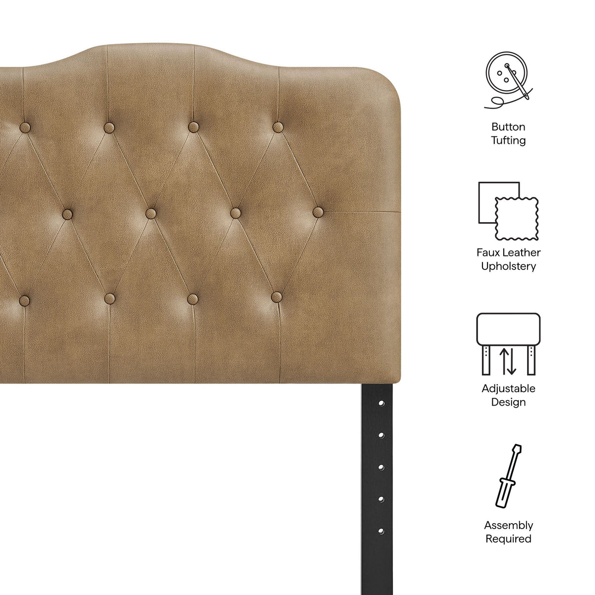 Annabel Faux Leather Headboard by Modway, photo 11 of 32