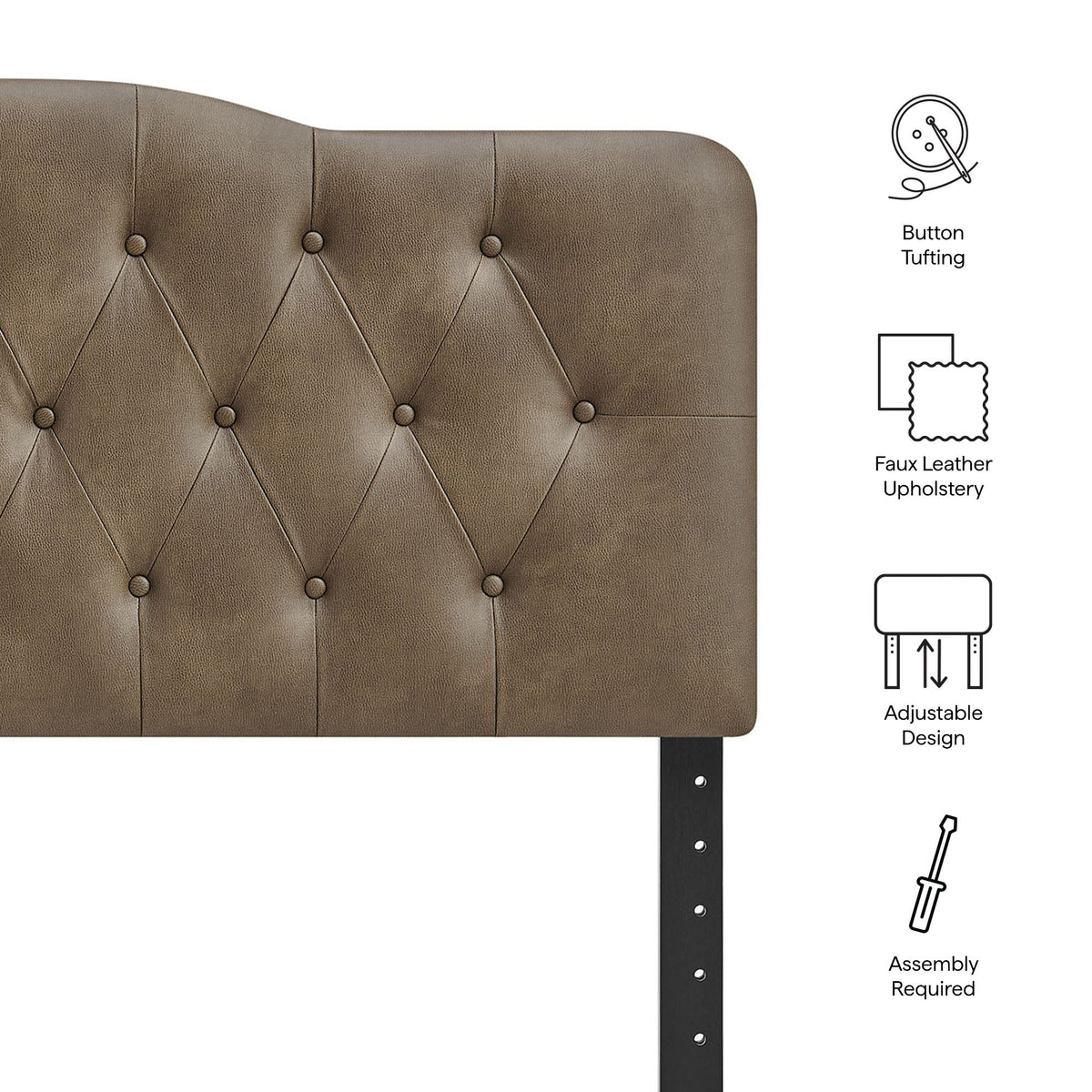 Annabel Faux Leather Headboard by Modway, photo 19 of 32
