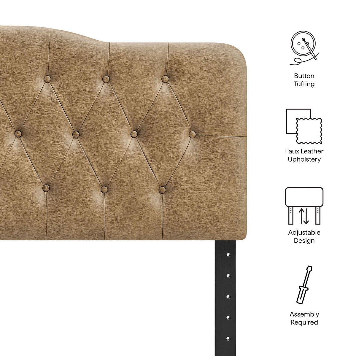 Annabel Faux Leather Headboard by Modway, photo 27 of 32