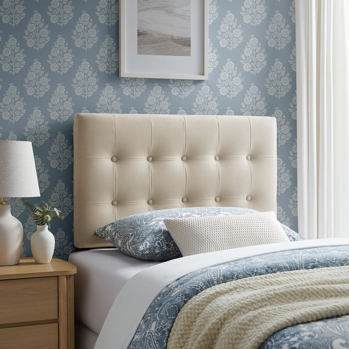Emily Stain-Resistant Performance Velvet Headboard by Modway, photo 7 of 63