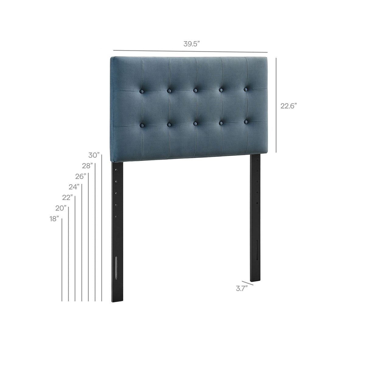 Emily Stain-Resistant Performance Velvet Headboard by Modway, photo 11 of 63