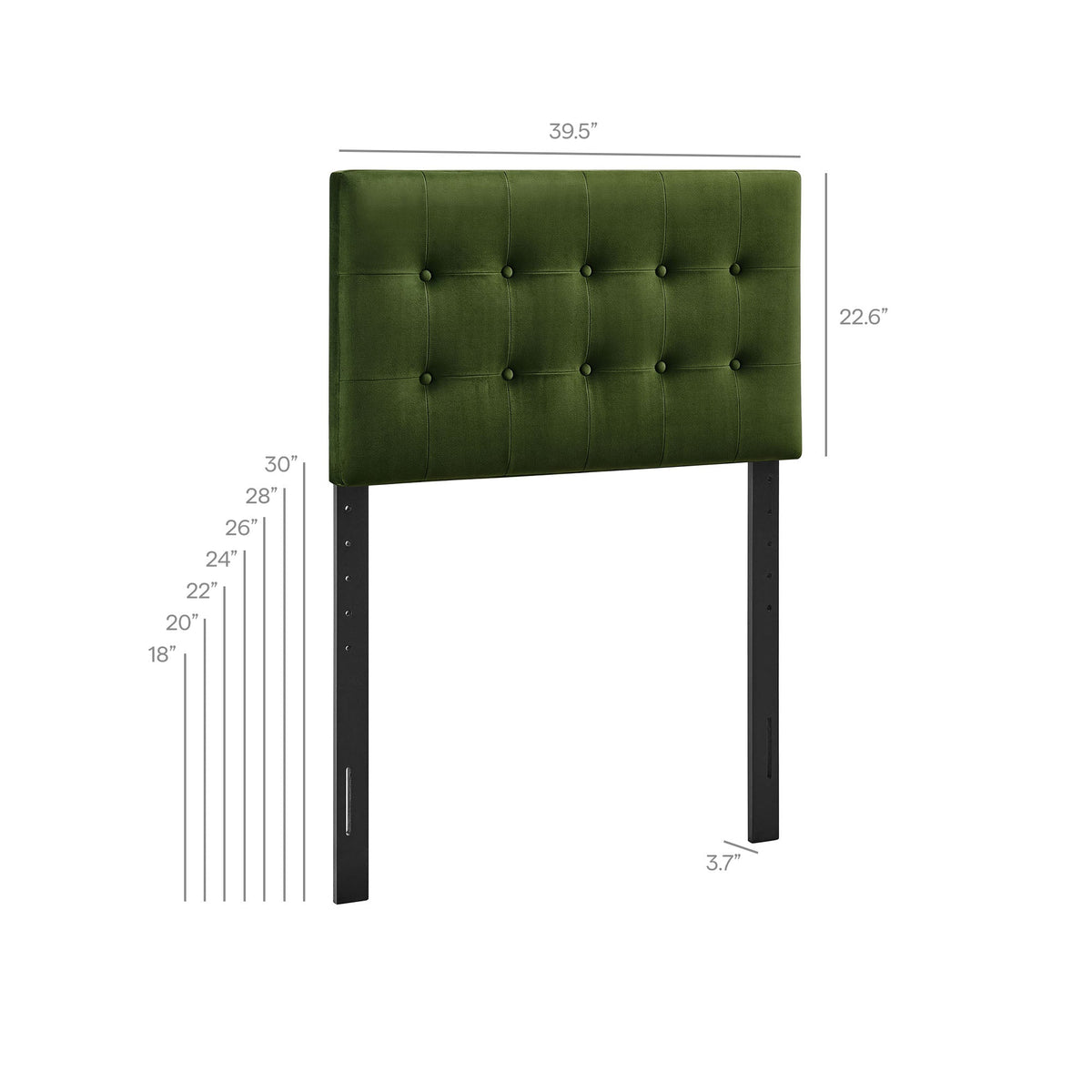 Emily Stain-Resistant Performance Velvet Headboard by Modway, photo 27 of 63