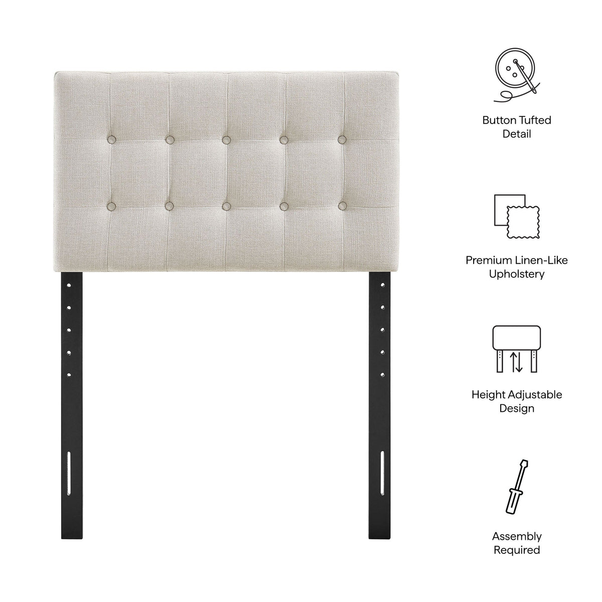 Emily Fabric Upholstered Headboard by Modway, photo 26 of 59