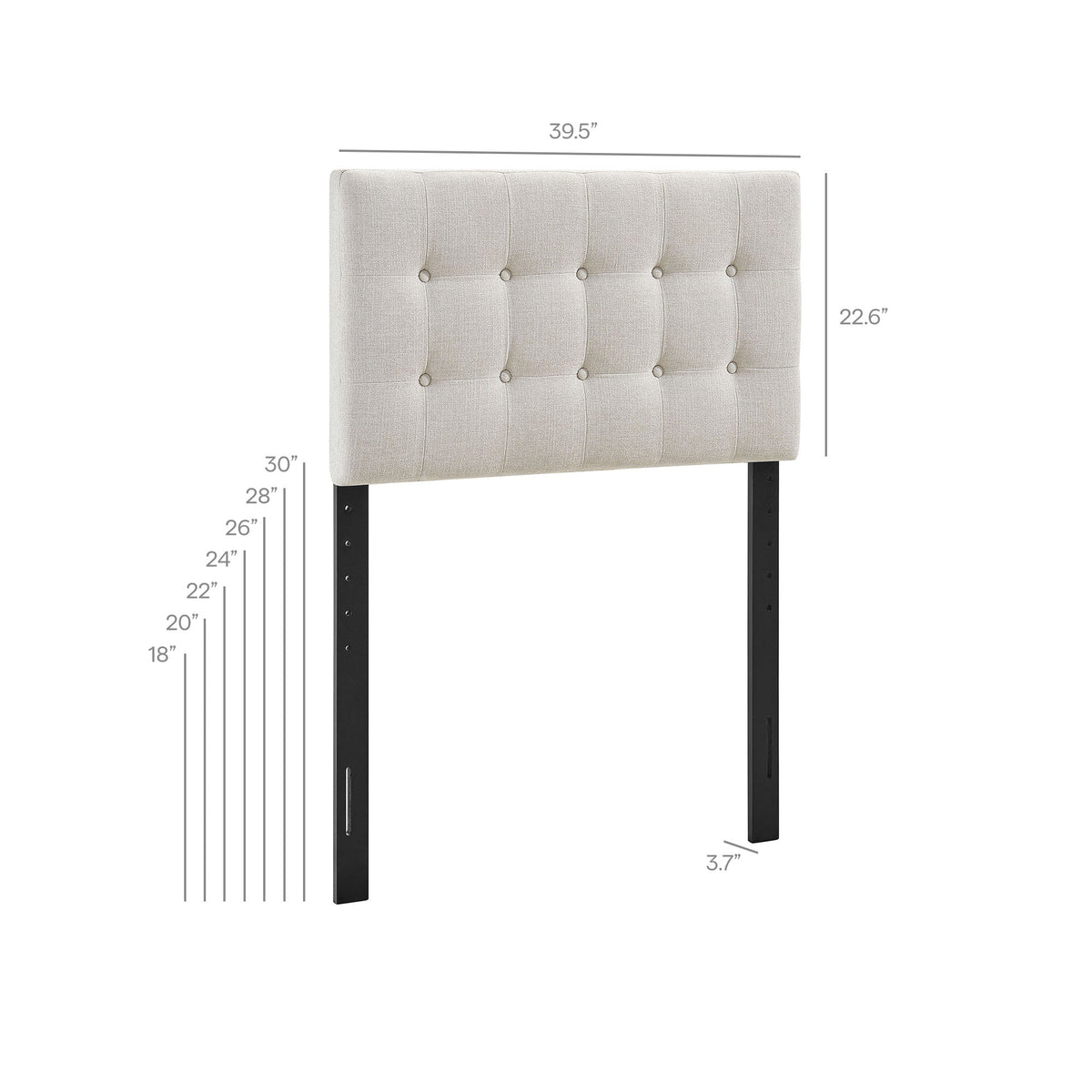 Emily Fabric Upholstered Headboard by Modway, photo 27 of 59