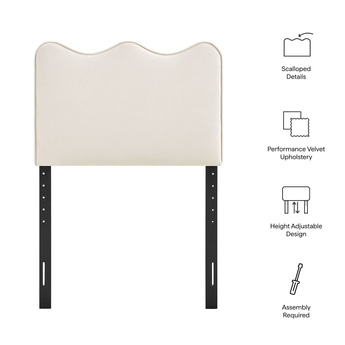Athena Stain-Resistant Performance Velvet Headboard by Modway, photo 2 of 67