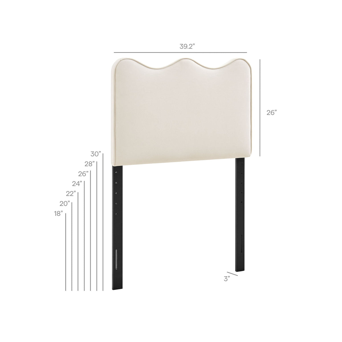 Athena Stain-Resistant Performance Velvet Headboard by Modway, photo 3 of 67