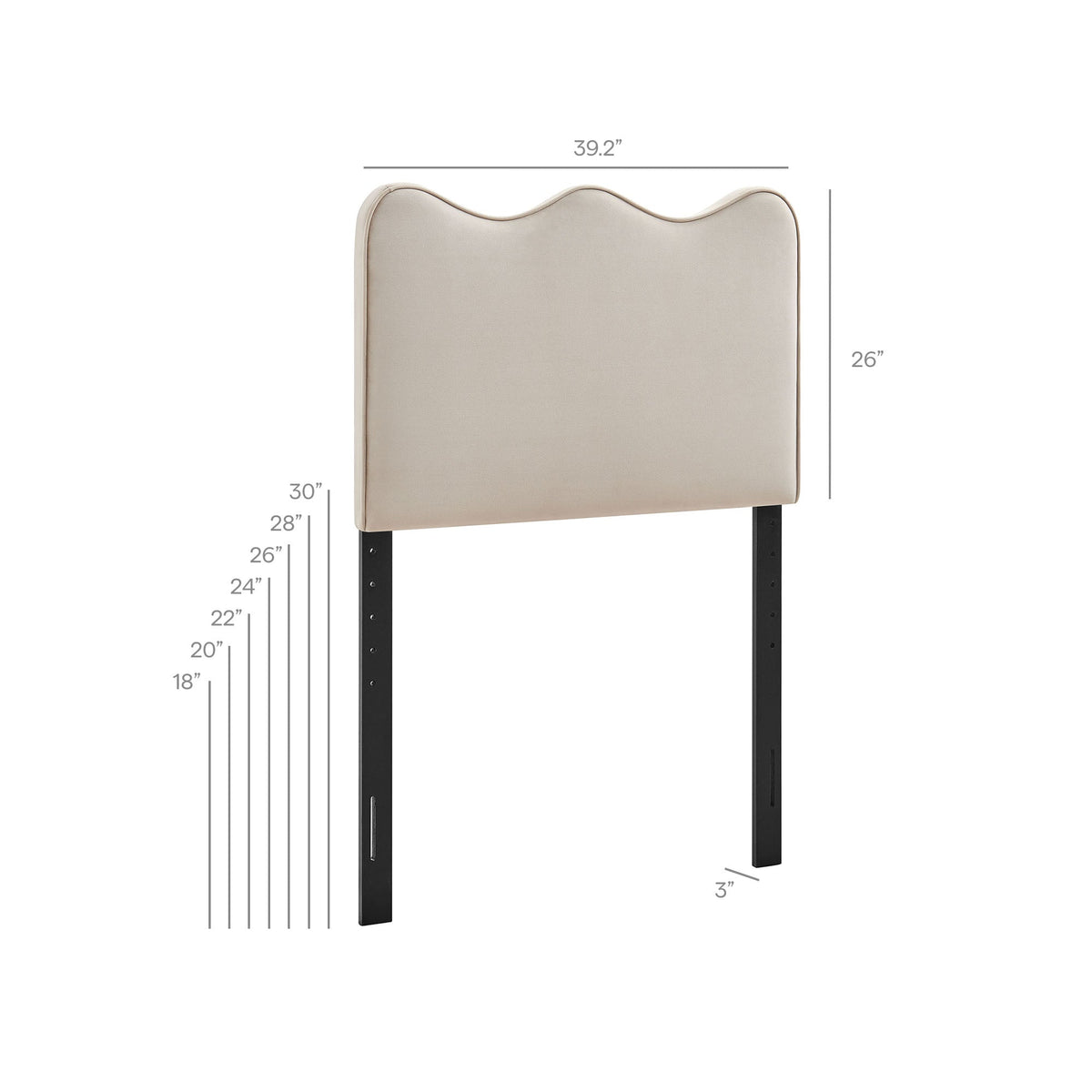 Athena Stain-Resistant Performance Velvet Headboard by Modway, photo 11 of 67
