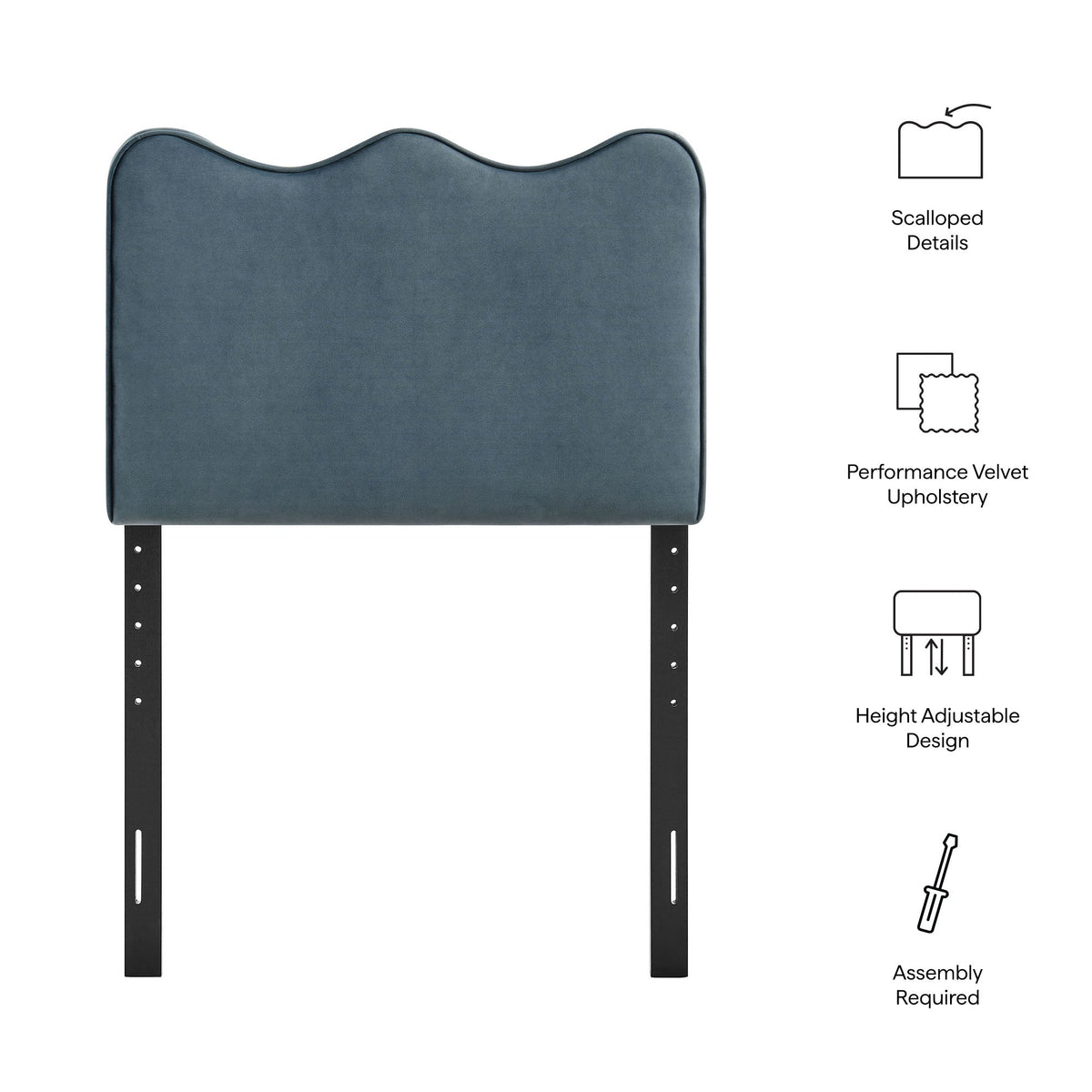 Athena Stain-Resistant Performance Velvet Headboard by Modway, photo 18 of 67