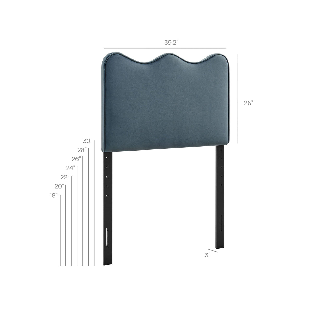 Athena Stain-Resistant Performance Velvet Headboard by Modway, photo 19 of 67