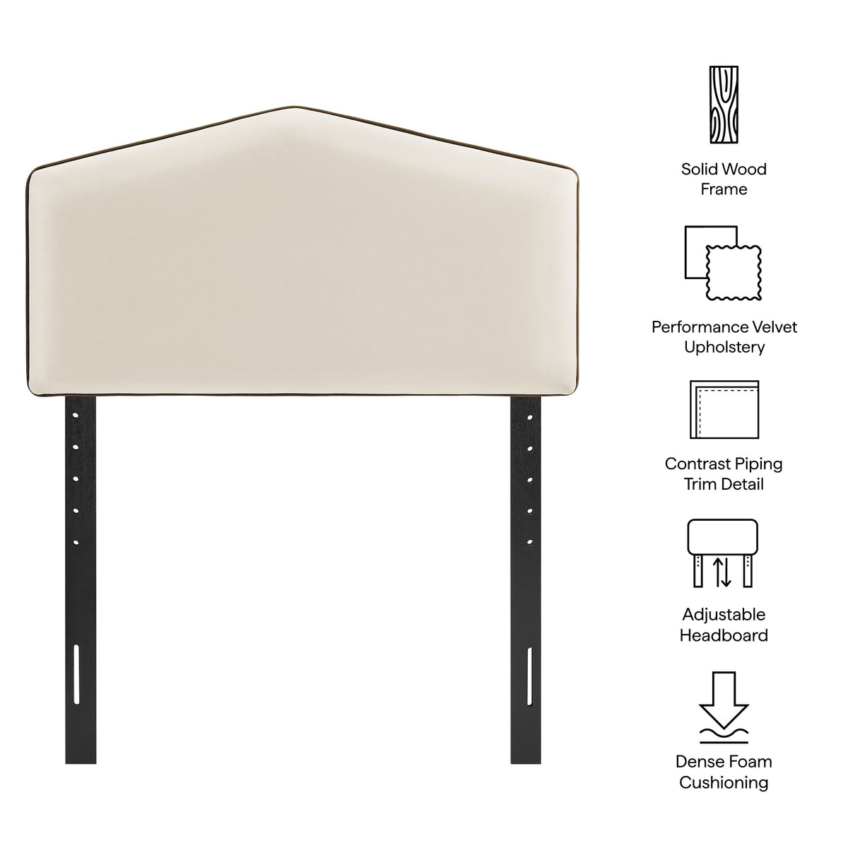 Cosette Performance Velvet Headboard by Modway, photo 3 of 51
