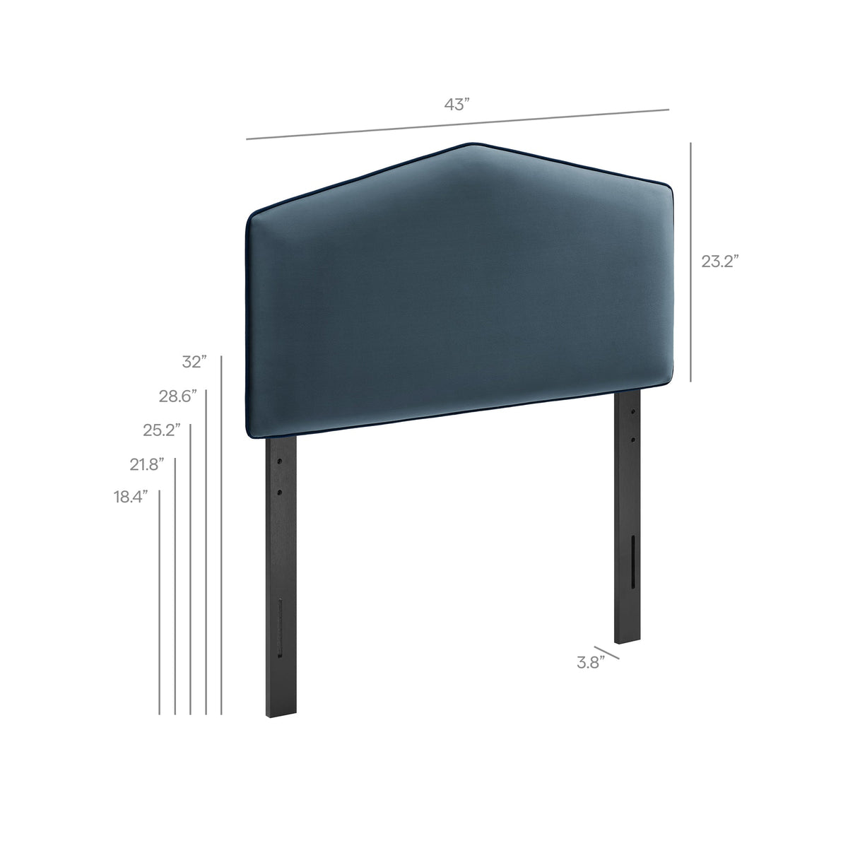 Cosette Performance Velvet Headboard by Modway, photo 10 of 51