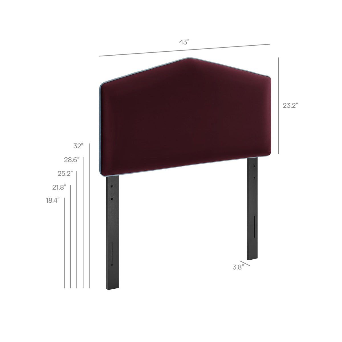 Cosette Performance Velvet Headboard by Modway, photo 18 of 51