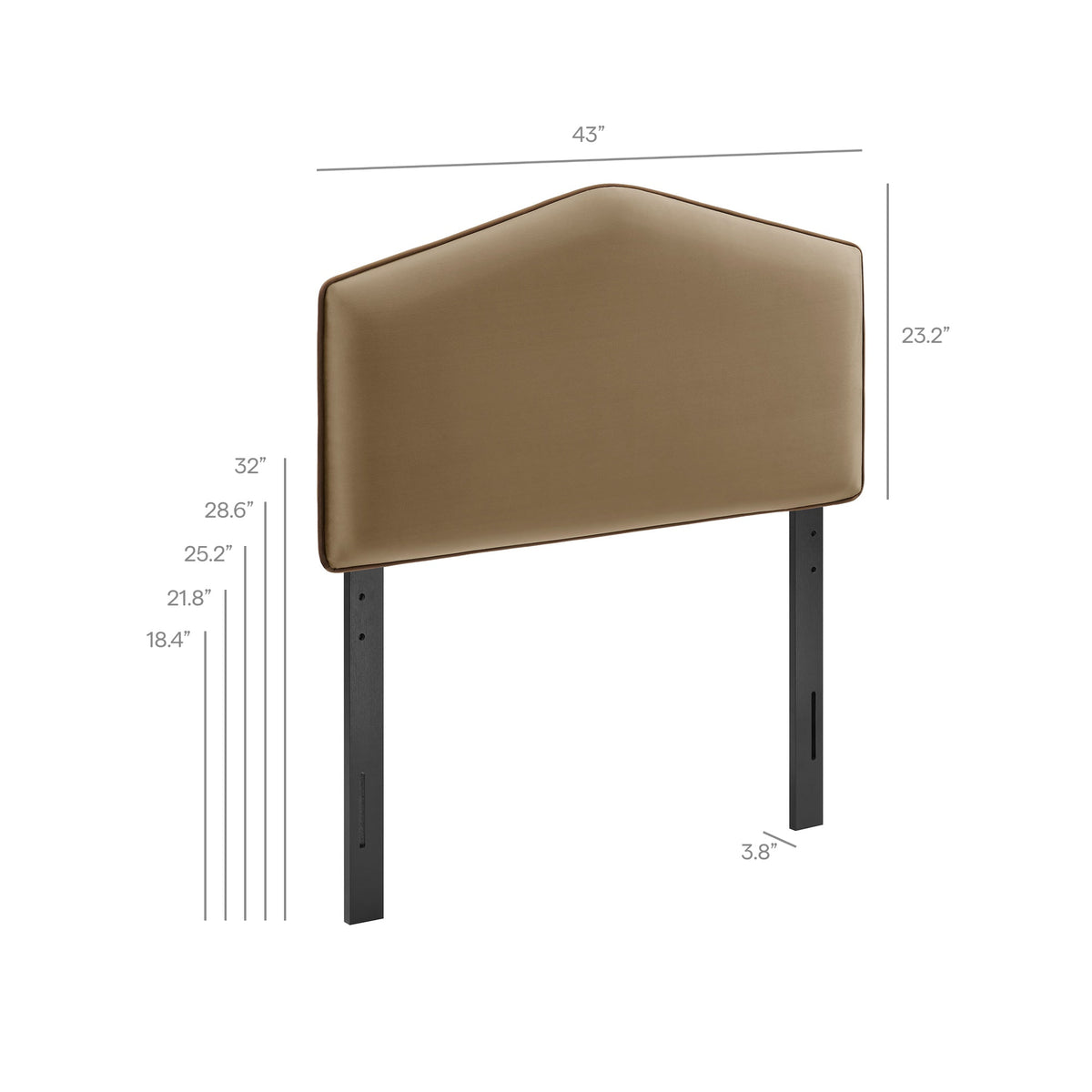 Cosette Performance Velvet Headboard by Modway, photo 26 of 51