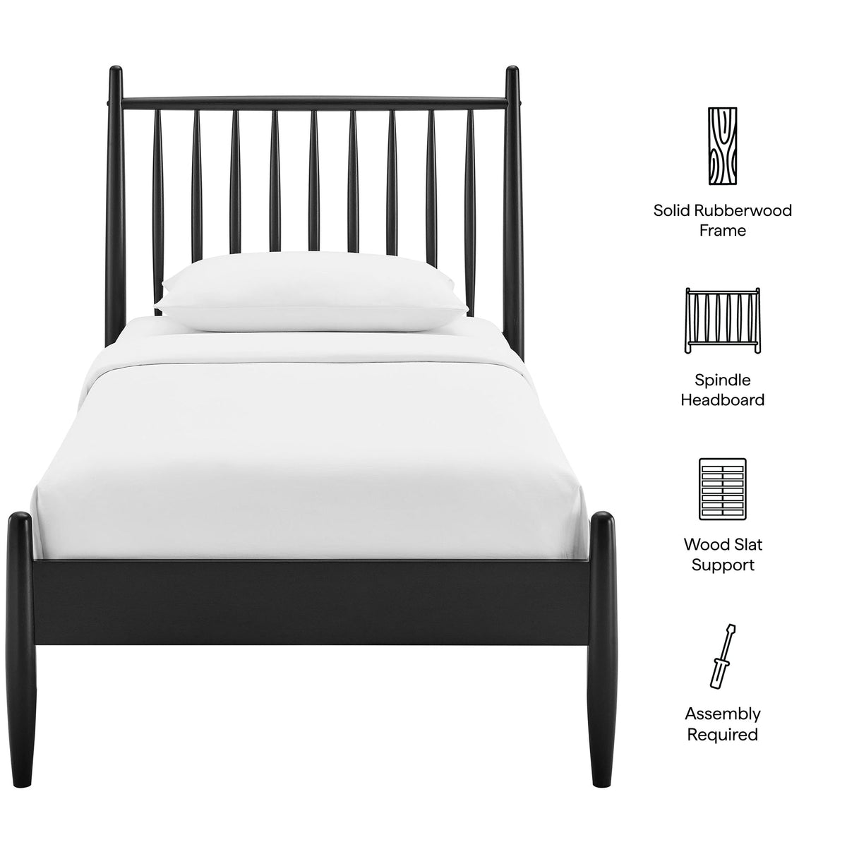 Zane Spindle Bed Frame by Modway, photo 2 of 41