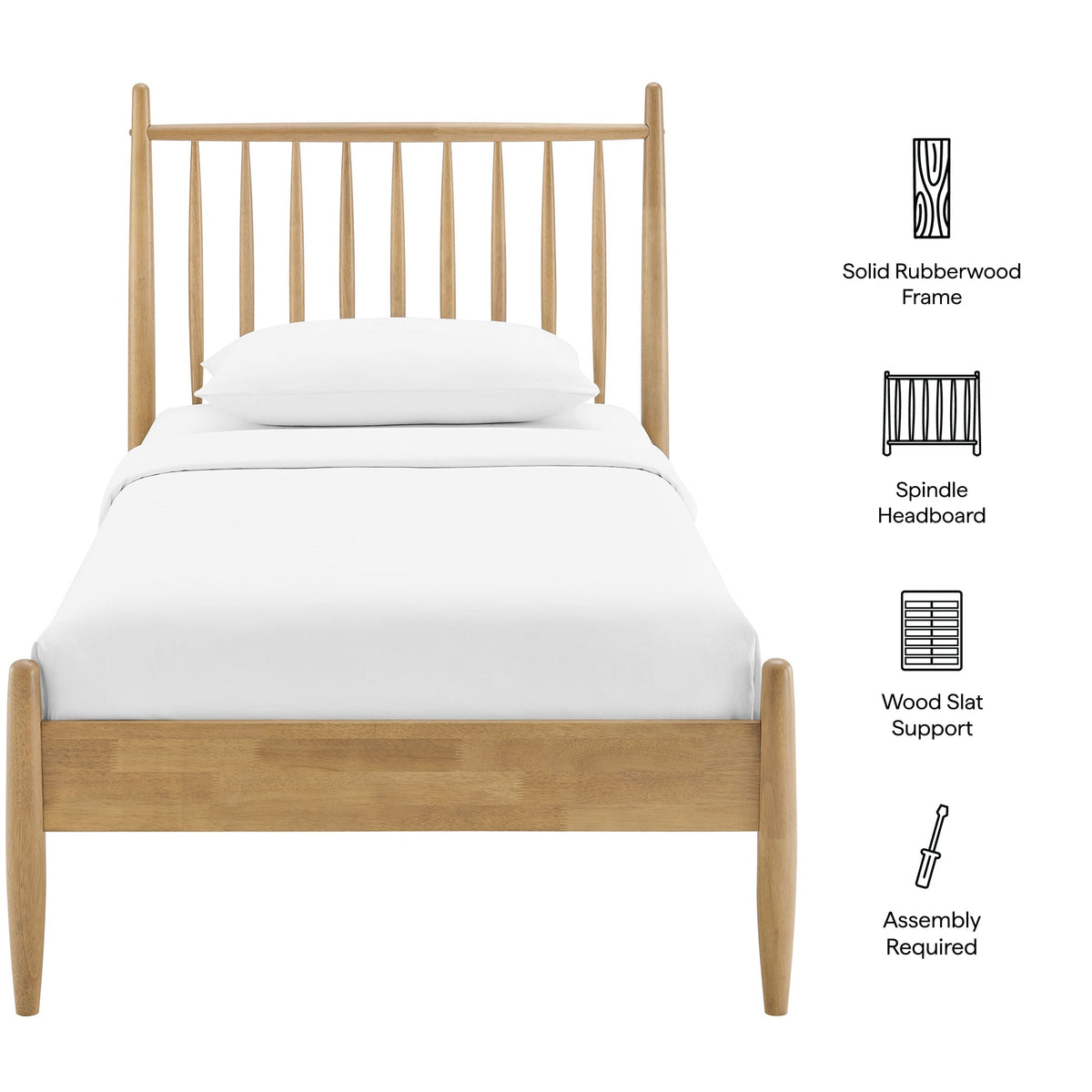 Zane Spindle Bed Frame by Modway, photo 11 of 41