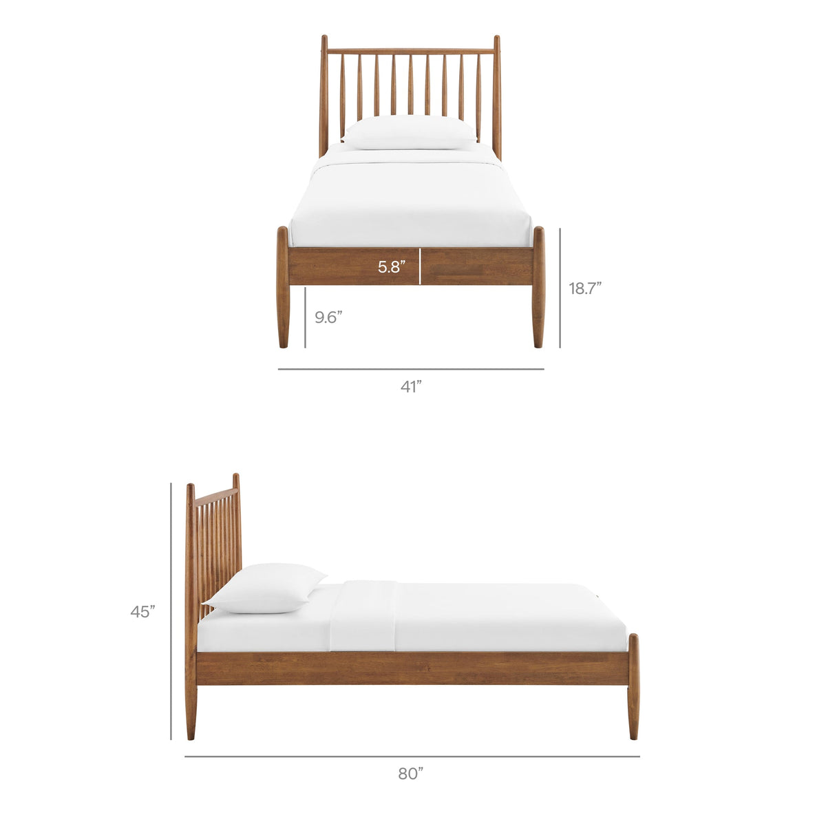 Zane Spindle Bed Frame by Modway, photo 21 of 41