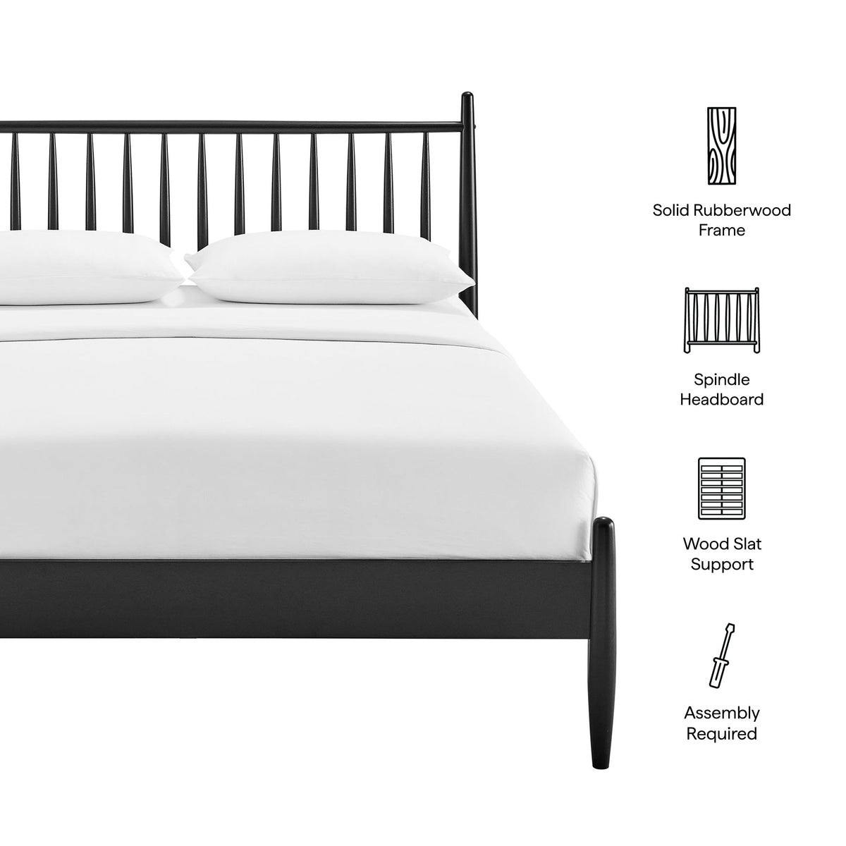 Zane Spindle Bed by Modway, photo 2 of 41