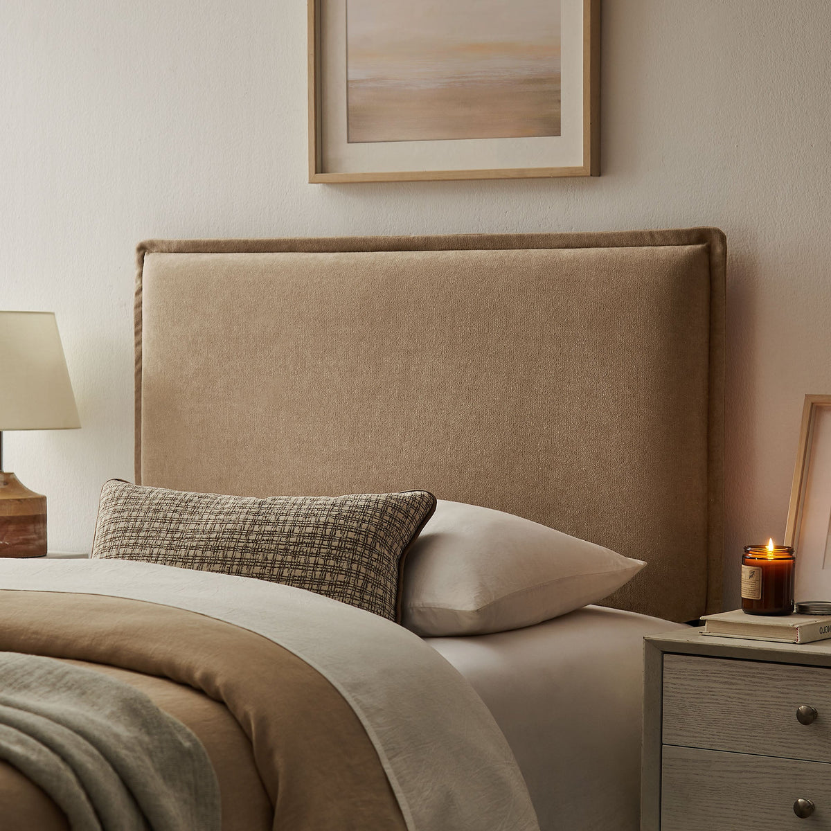 Camille Upholstered Linen Blend Headboard by Modway, photo 7 of 55