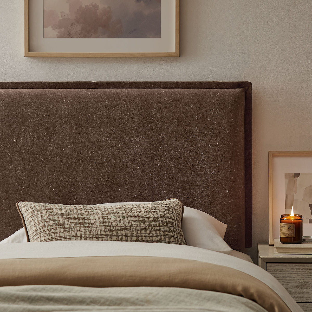 Camille Upholstered Linen Blend Headboard by Modway, photo 16 of 55