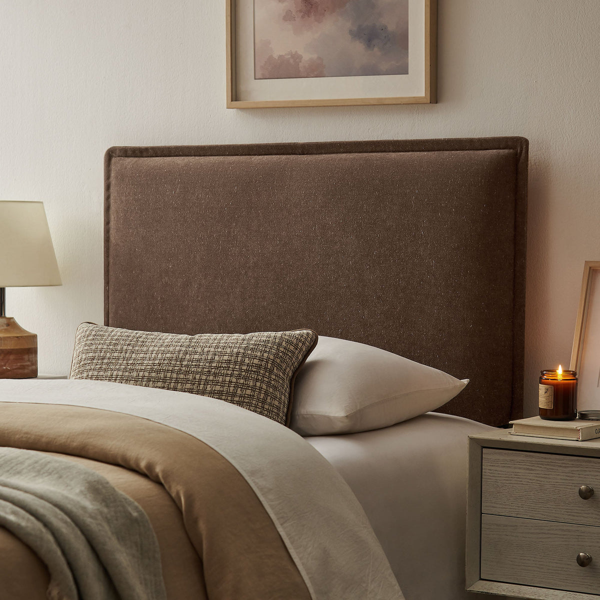 Camille Upholstered Linen Blend Headboard by Modway, photo 15 of 55