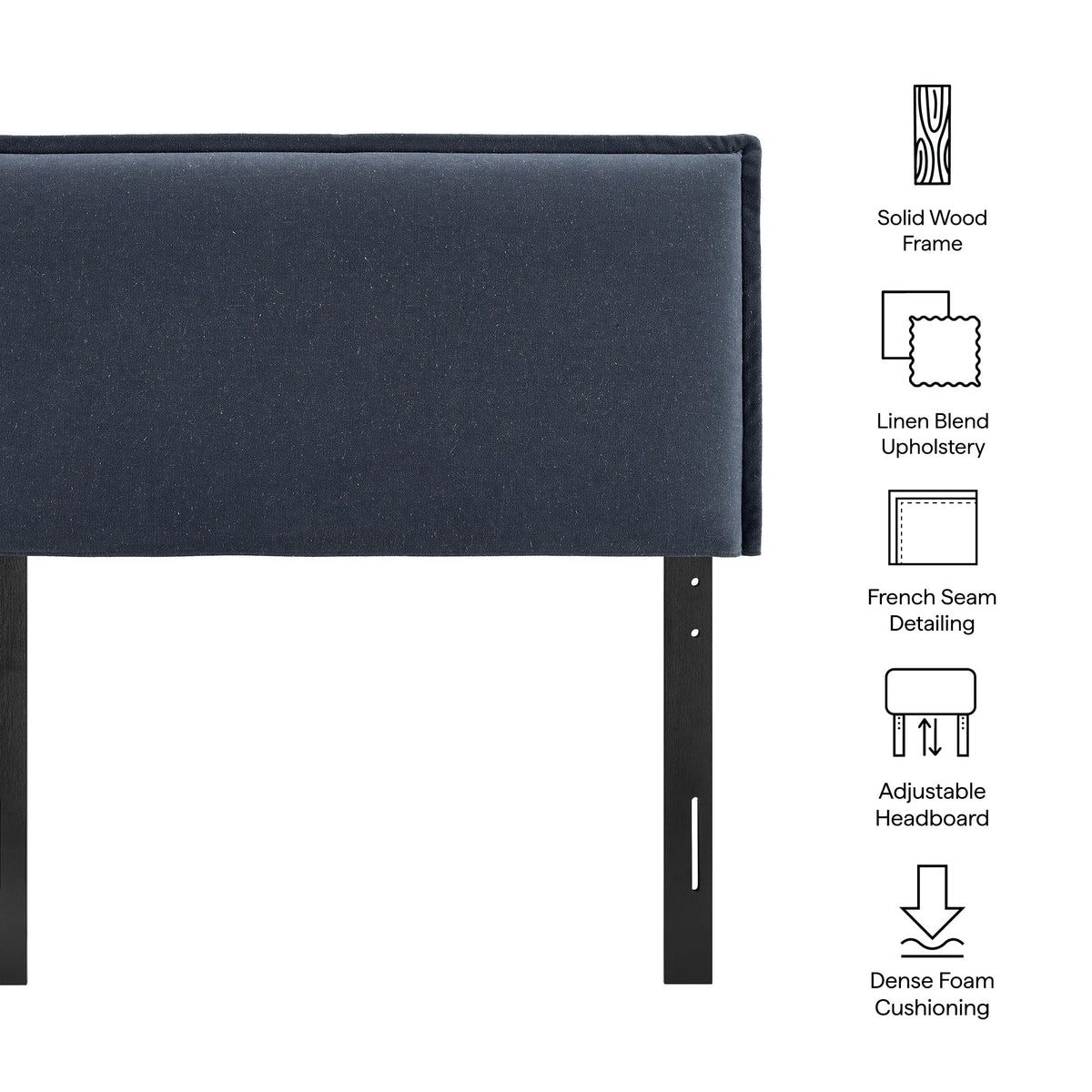Camille Upholstered Linen Blend Headboard by Modway, photo 18 of 55