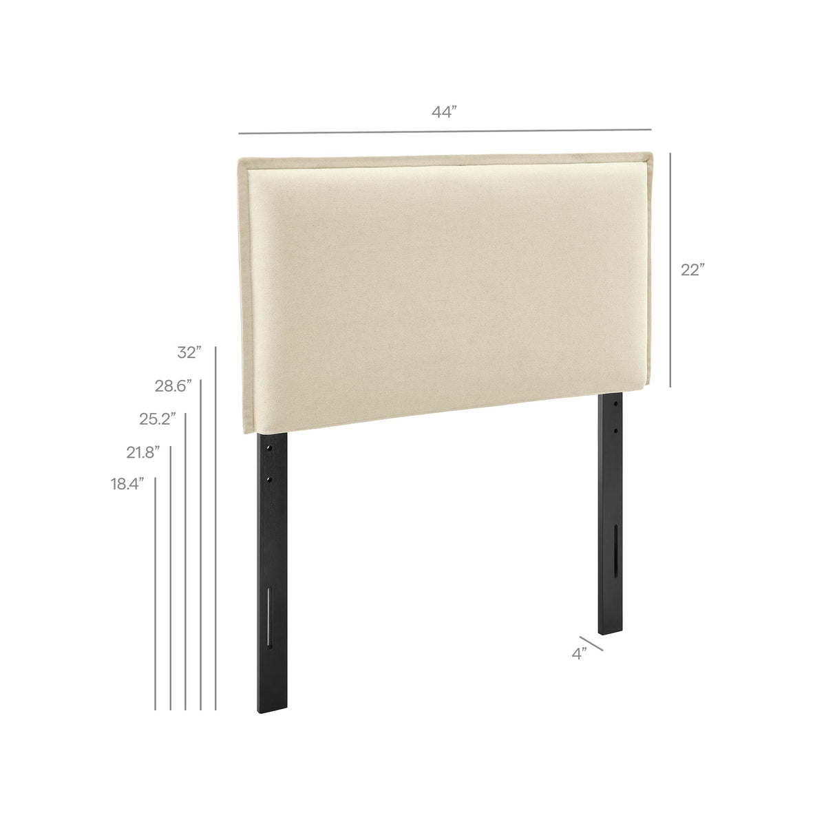 Camille Upholstered Linen Blend Headboard by Modway, photo 27 of 55