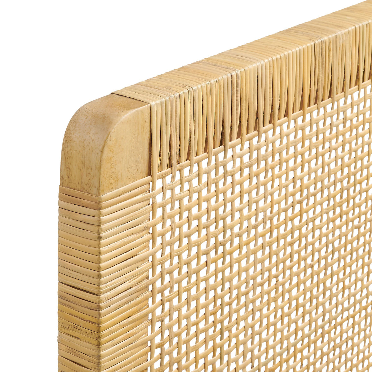 Sandy Wall Mounted Wood and Rattan Headboard by Modway, photo 5 of 36