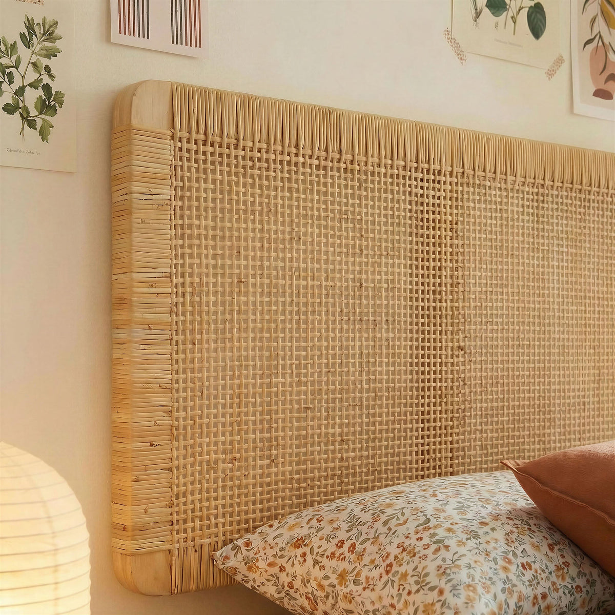 Sandy Wall Mounted Wood and Rattan Headboard by Modway, photo 9 of 36