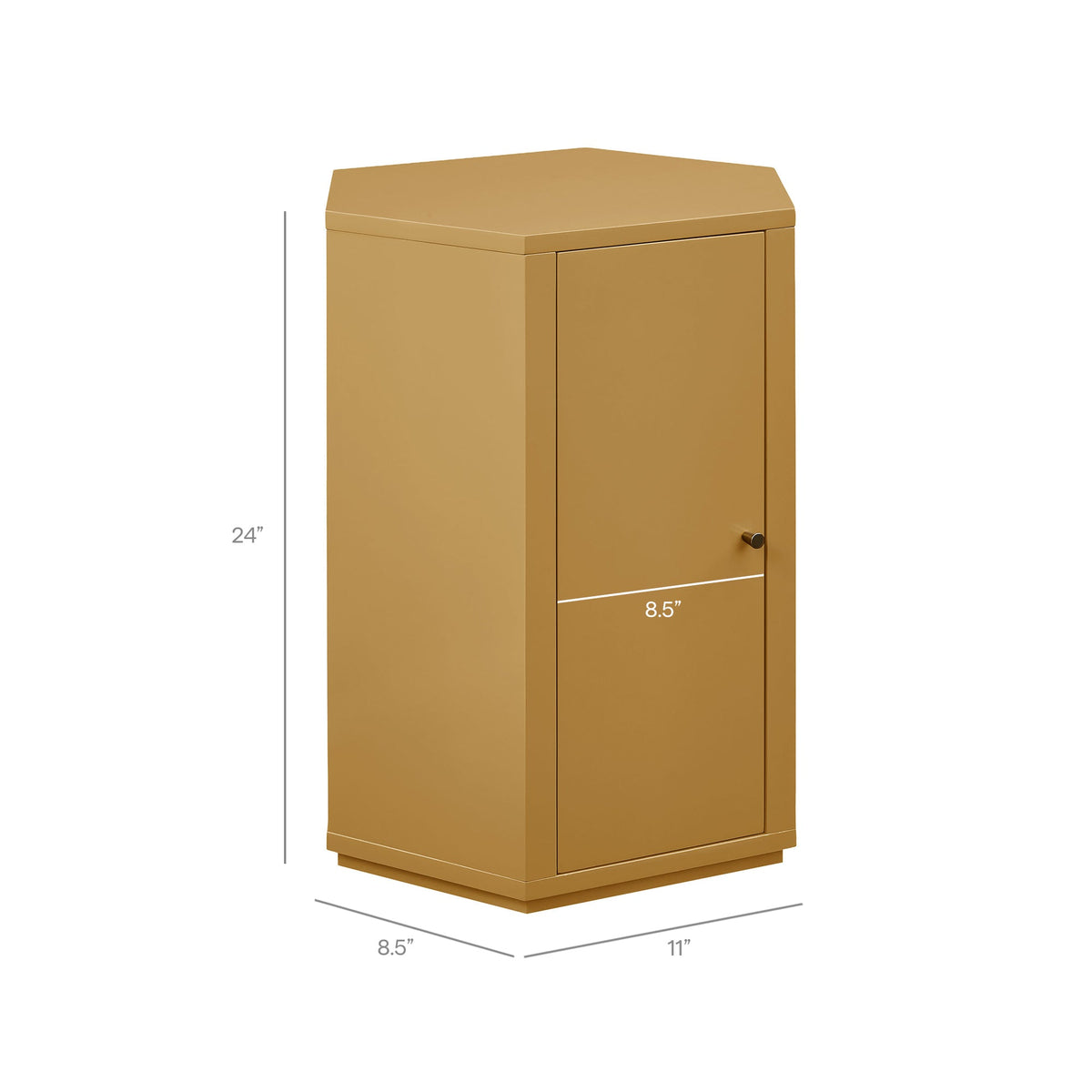 Kade Faceted Semi-Gloss Side Table by Modway, photo 14 of 40