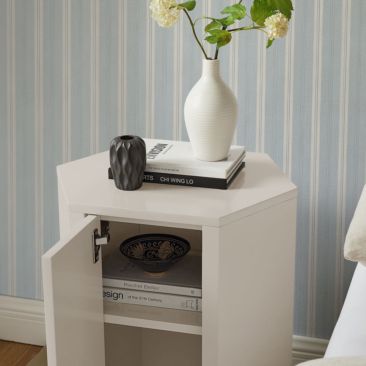 Kade Faceted Semi-Gloss Side Table by Modway, photo 33 of 40