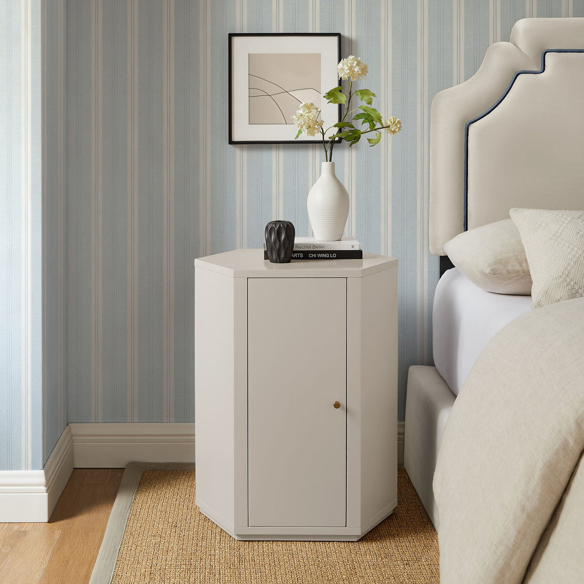 Kade Faceted Semi-Gloss Side Table by Modway, photo 32 of 40