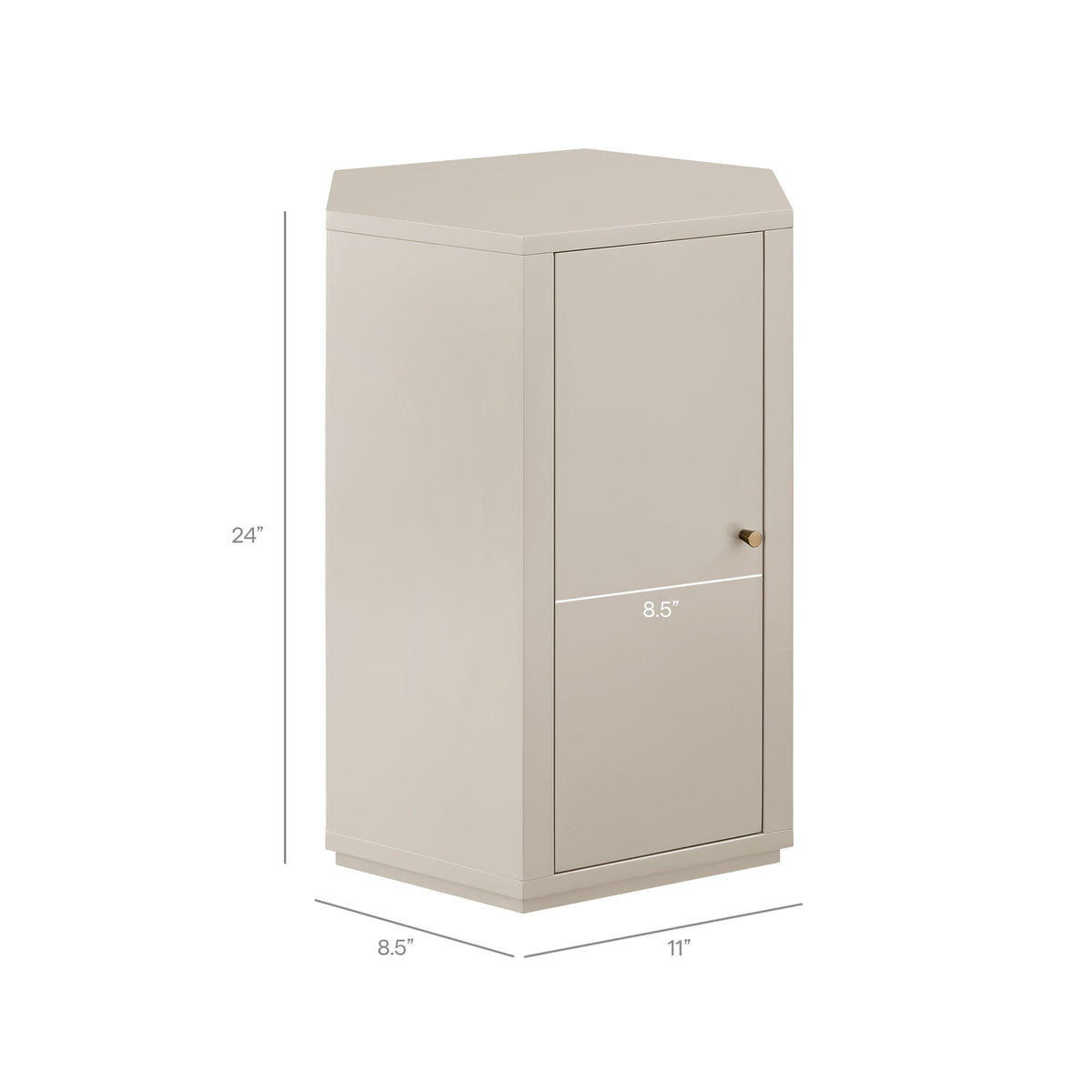Kade Faceted Semi-Gloss Side Table by Modway, photo 25 of 40