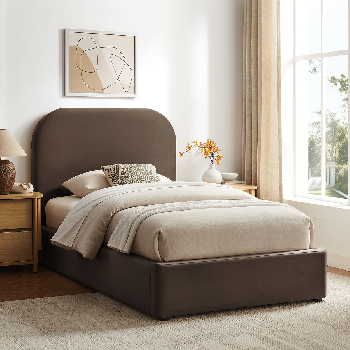 Keynote Performance Velvet Storage Platform Bed Frame by Modway, photo 31 of 56