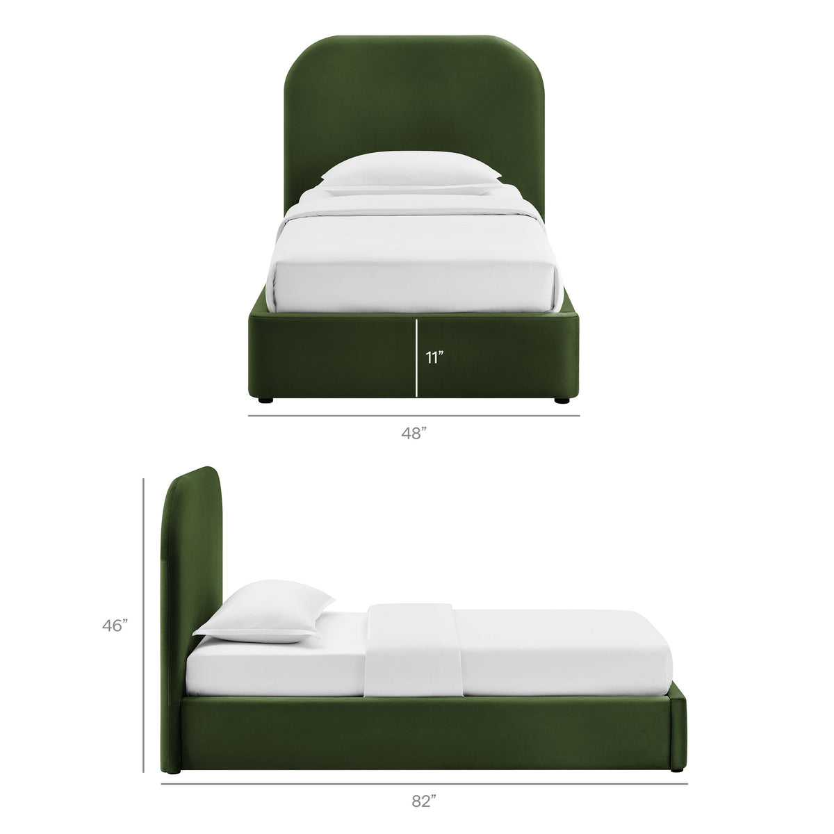 Keynote Performance Velvet Storage Platform Bed Frame by Modway, photo 36 of 56
