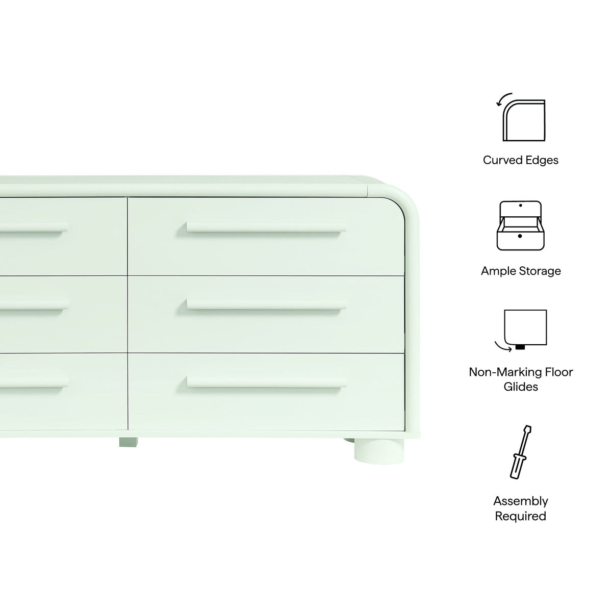 Bellamy Curved 6-Drawer Dresser by Modway, photo 11 of 24