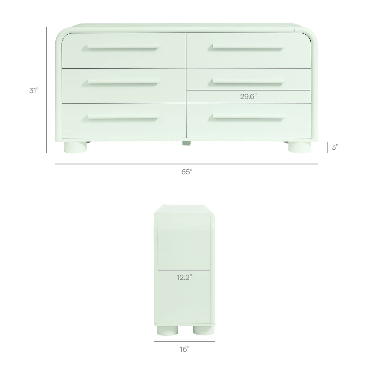 Bellamy Curved 6-Drawer Dresser by Modway, photo 10 of 24