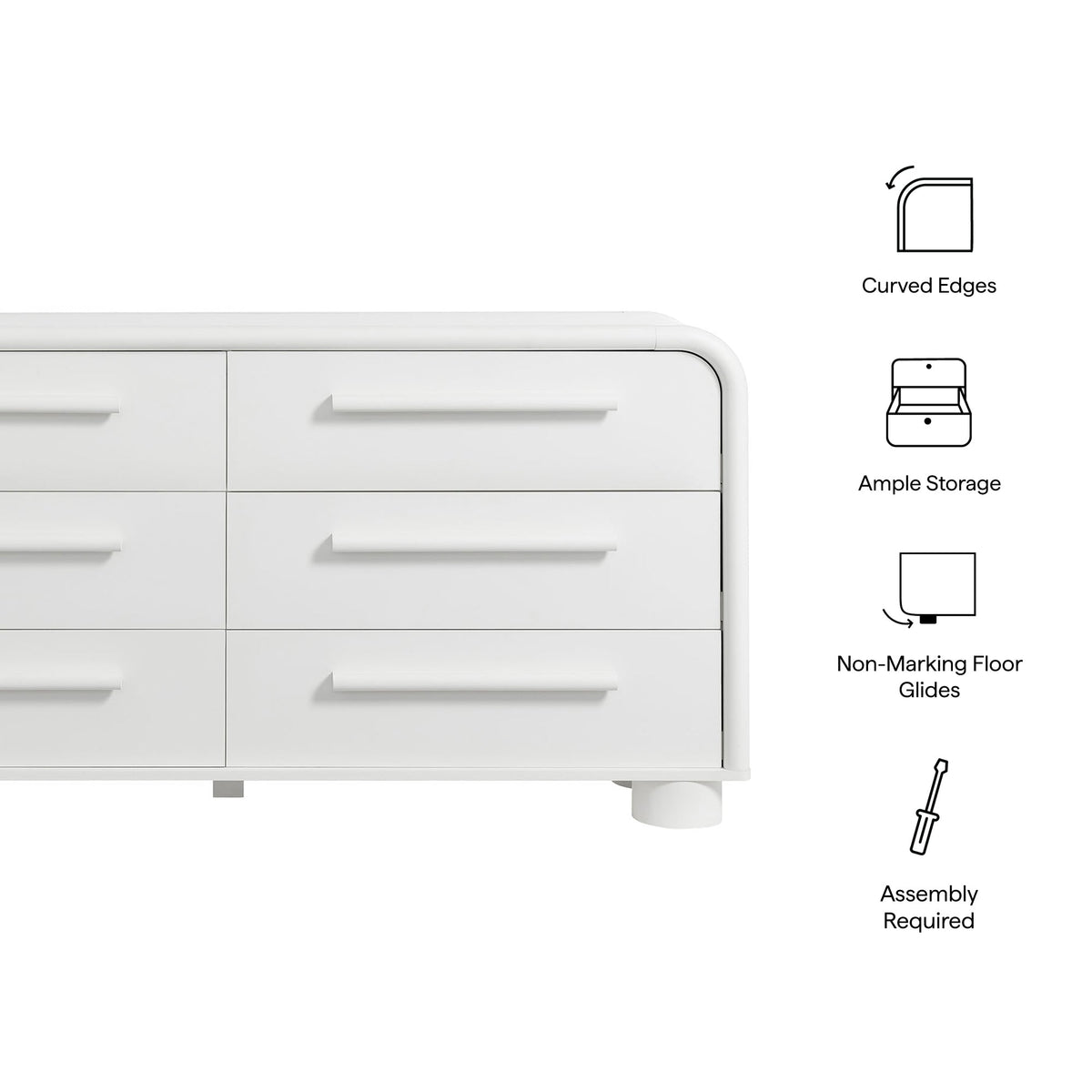 Bellamy Curved 6-Drawer Dresser by Modway, photo 19 of 24