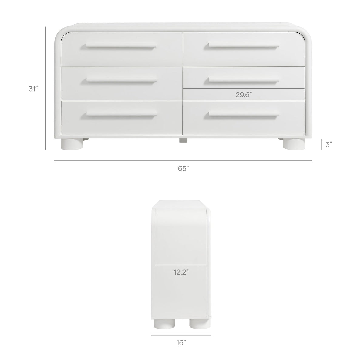 Bellamy Curved 6-Drawer Dresser by Modway, photo 18 of 24
