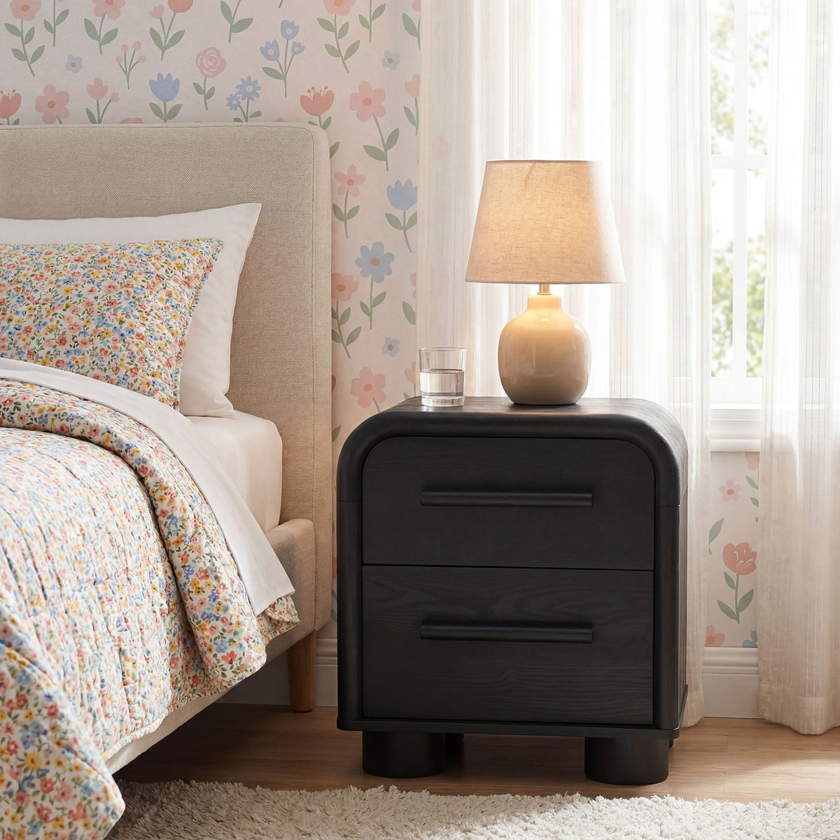 Bellamy Curved 2-Drawer Nightstand by Modway, photo 8 of 30