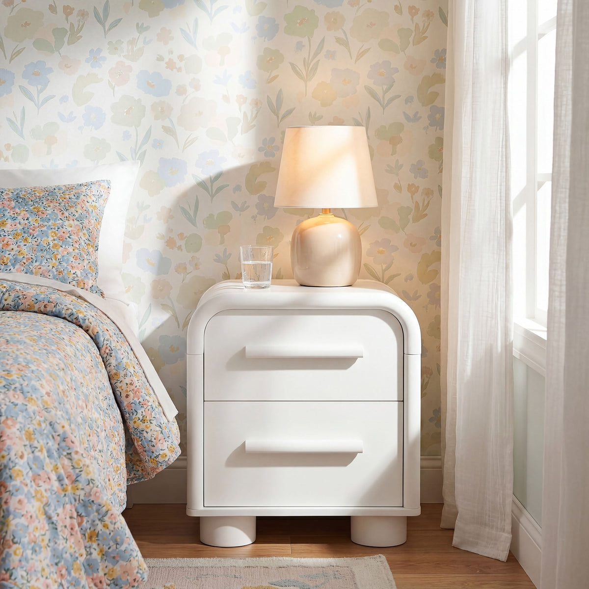 Bellamy Curved 2-Drawer Nightstand by Modway, photo 28 of 30